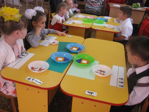 Заняття у дитячому садку "Веселка"