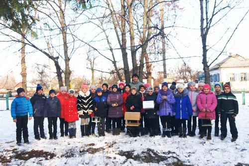 Гребінківська ЗОШ №1: Допомога птахам