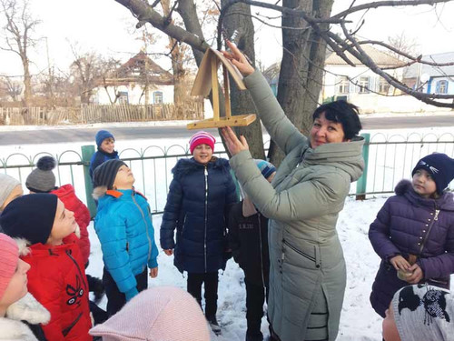 Гребінківська ЗОШ №1: Допомога птахам