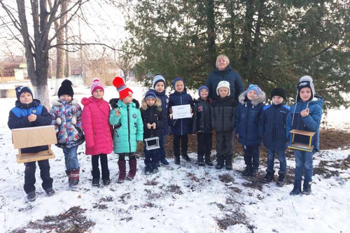 Гребінківська ЗОШ №1: Допомога птахам