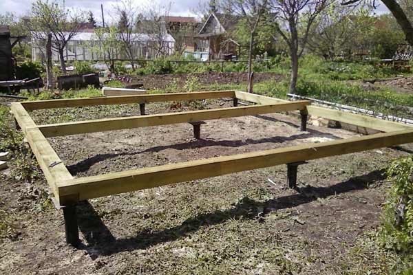 деревянный брус для теплицы