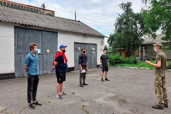 Відправка призовників з Гребінківщини