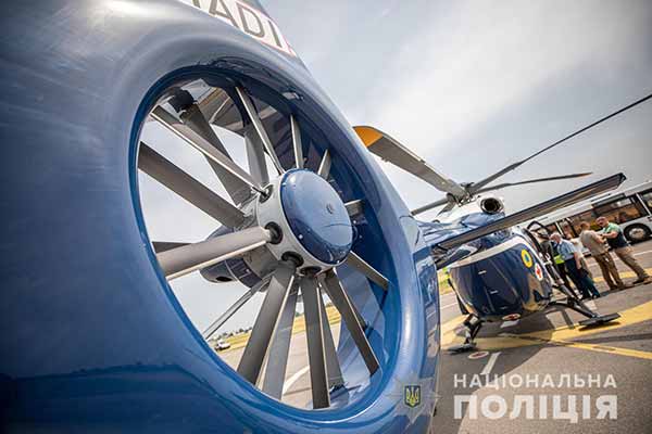 Національна поліція України отримала четвертий гелікоптер Н145