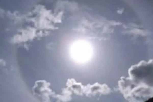  На Полтавщині зафіксували природне явище гало — коло навколо Сонця 