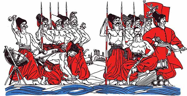 Ілюстрація до твору Котляревського "Енеїда" Ілюстрація до твору Котляревського "Енеїда"