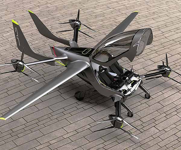 AIR ONE - двомісний літаючий автомобіль eVTOL AIR ONE - двомісний літаючий автомобіль eVTOL