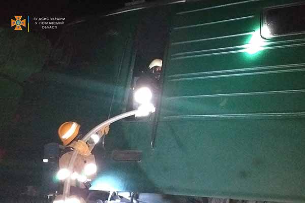 У Бутенках горів електровоз — потерпілих немає