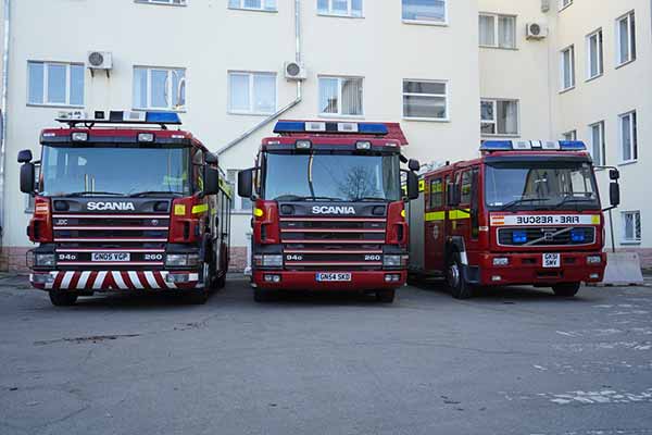 Полтавська область отримала три пожежні автомобілі з Шотландії