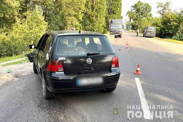 ДТП, в якій травмувався мотоцикліст