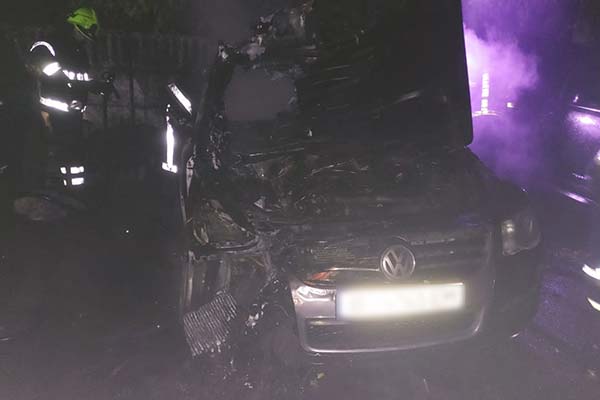 На Полтавщині згоріла машина, імовірно – підпал