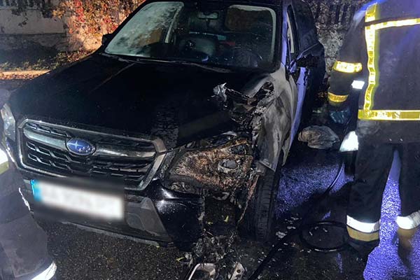 На Полтавщині згоріла машина, імовірно – підпал