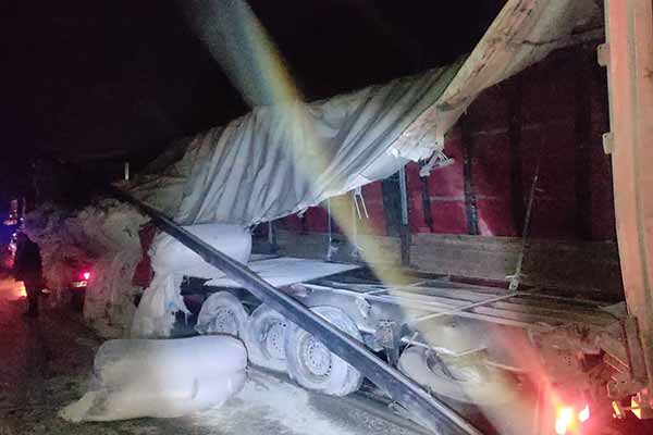 На Полтавщині у ДТП травмувався водій вантажівки