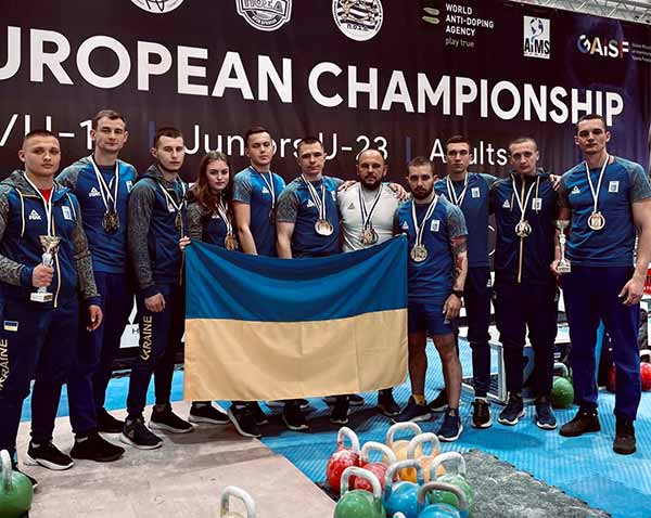 Гирьовики з Полтавщини завоювали 33 нагороди на чемпіонаті Європи