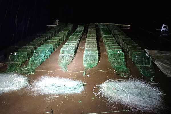 На Полтавщині виявили заборонені знаряддя лову на водосховищі