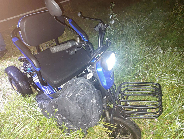 легковий автомобіль скоїв наїзд на електросамокат