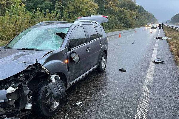 на Полтавщині легковик збив пішохода