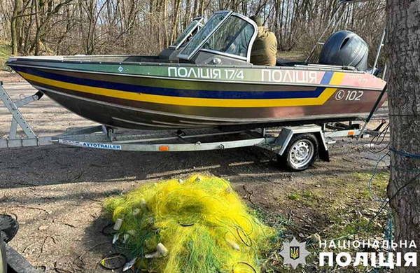 На Полтавщині вилучили понад 400 метрів браконьєрських сіток