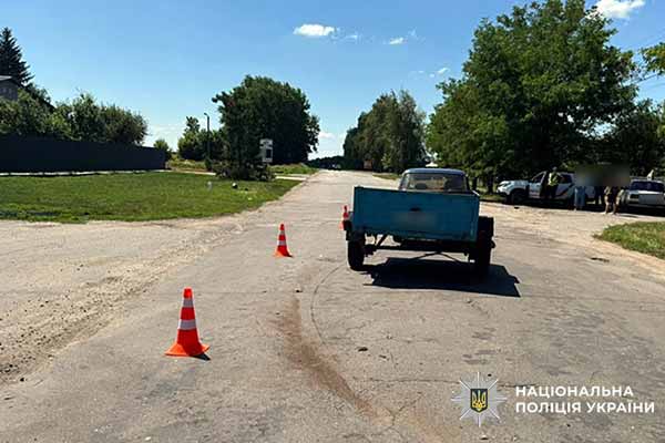 На Полтавщині мотоцикл зіткнувся з автомобілем