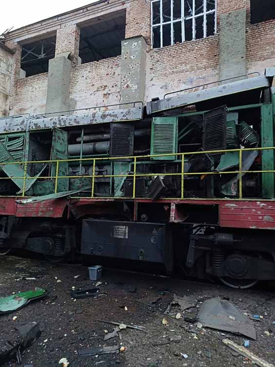 Нічна атака по локомотивному депо у Полтаві Нічна атака по локомотивному депо у Полтаві