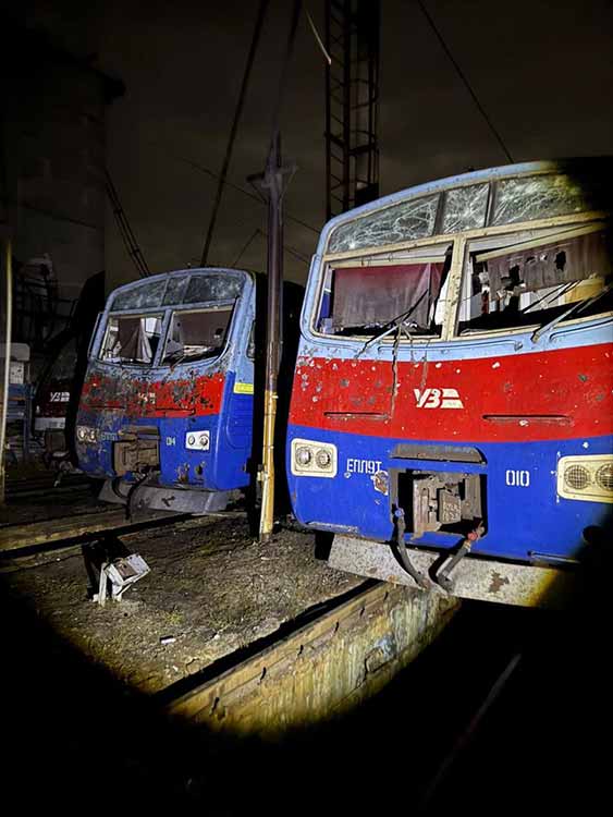 Нічна атака по локомотивному депо у Полтаві Нічна атака по локомотивному депо у Полтаві