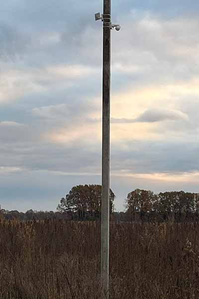 камера відеоспостереження на місцях утворення стихійних сміттєзвалищ