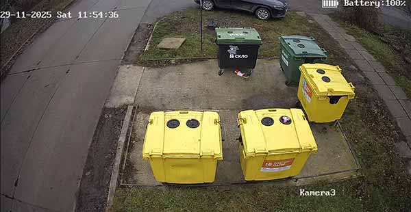 відеоспостереження на майданчиках для роздільного збору сміття