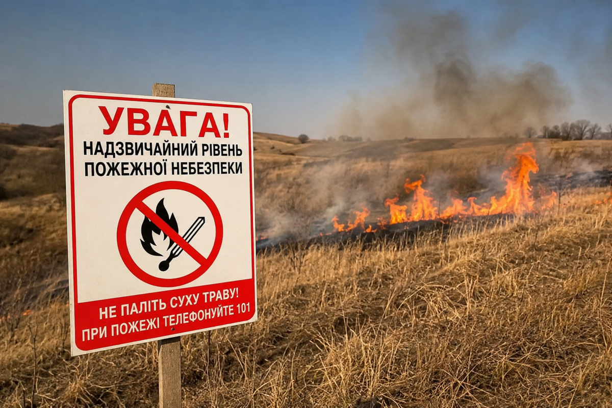 На Полтавщині оголосили надзвичайний рівень поже...