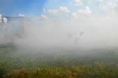  На Полтавщині через необережне поводження з вогнем знищено близько 0,4 га <b>сухої</b> трави 