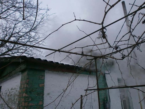 У Гребінці на вулиці Горького горів житловий будинок