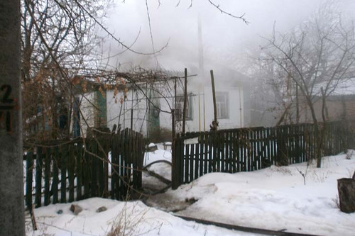 У Гребінці на вулиці Горького горів житловий будинок