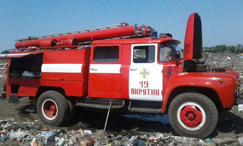 На міському сміттєзвалищі Пирятина рятувальники ліквідували пожежу