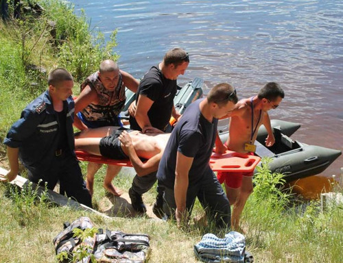 Навчання на воді для рятувальників провели у Пирятинському районі на М