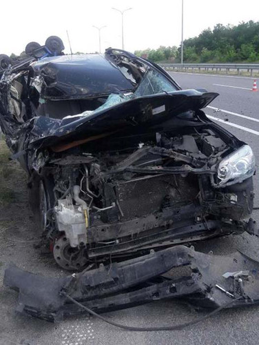 На Полтавщині пщ0озашляховик зіштовхнувся з вантажівкою