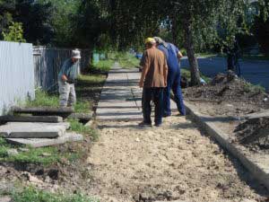 Монтаж тротуарних плит – (вул. Полтавська) Монтаж тротуарних плит – (вул. Полтавська)