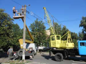 У Гребінці до Дня міста святково прикрашають вулиці