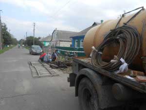 Гребінка, прорив водогону