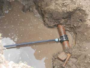 Гребінка, прорив водогону