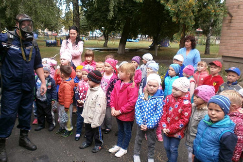 Навчання для дошкільнят провели рятувальники у Гадячі та Гребінці