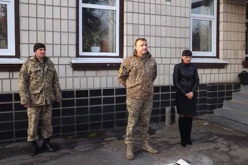 У Пирятині урочисто провели до ЗСУ 5 призовників