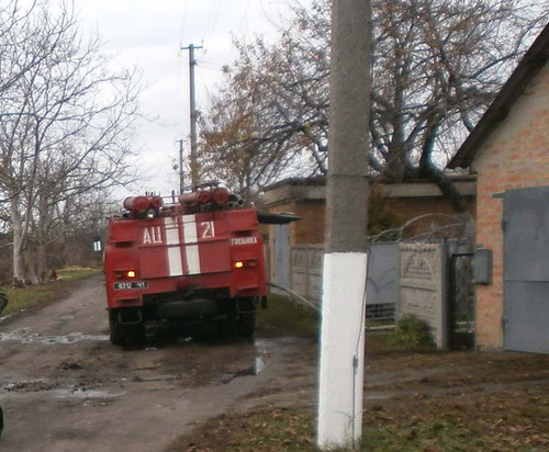 У Гребінці на вул. Шевченка горів житловий будинок