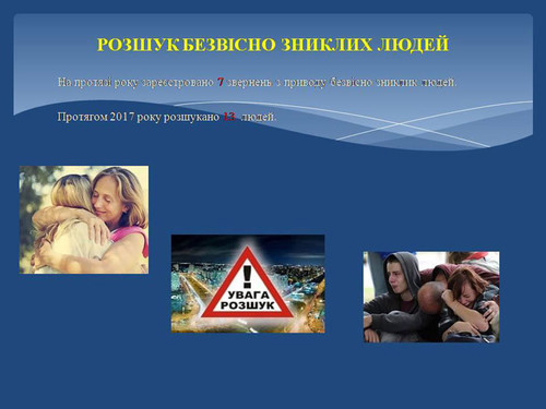 РОЗШУК БЕЗВІСНО ЗНИКЛИХ ЛЮДЕЙ