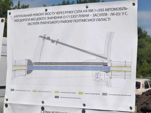 На Лубенщині почали реконструкцію мосту через Сулу