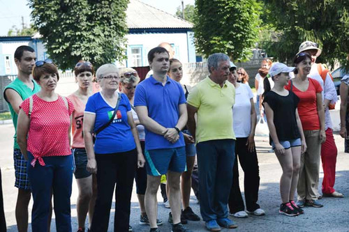 Легкоатлетична естафета вулицями Гребінки