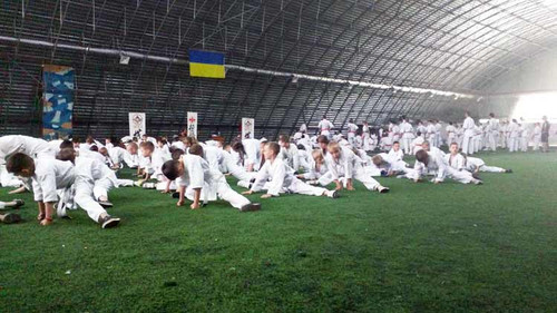 На Полтавщині пройшла атестація на помаранчевий пояс з карате