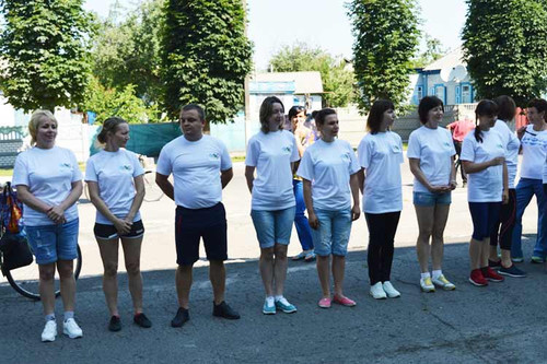 Легкоатлетична естафета вулицями Гребінки