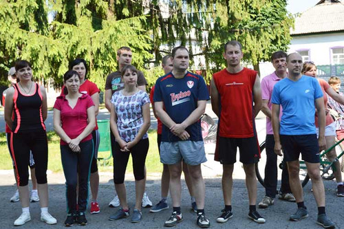 Легкоатлетична естафета вулицями Гребінки