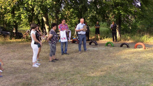 У Гребінці відкрили черговий дитячий майданчик