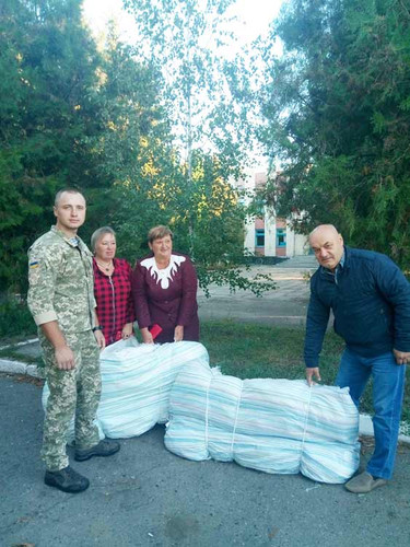 Для бійців 58 ОМПБр з Полтавщини відправили 1000 мішків