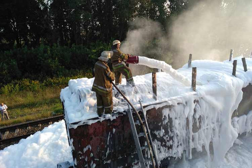 На Полтавщині згорів вагон з лісоматеріалами