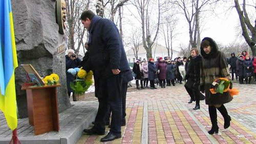 У Гребінці відзначили річницю Дня Гідності і Свободи України